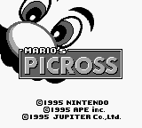 Mario's Picross (USA, Europe) Title Screen